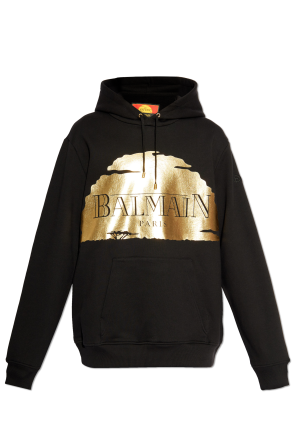 パーカー・フーディ BALMAIN Men Hoodies AH0JT047GC87 EGP DS24581 M Balmain Signature hoodie white white - Men | BALMAIN